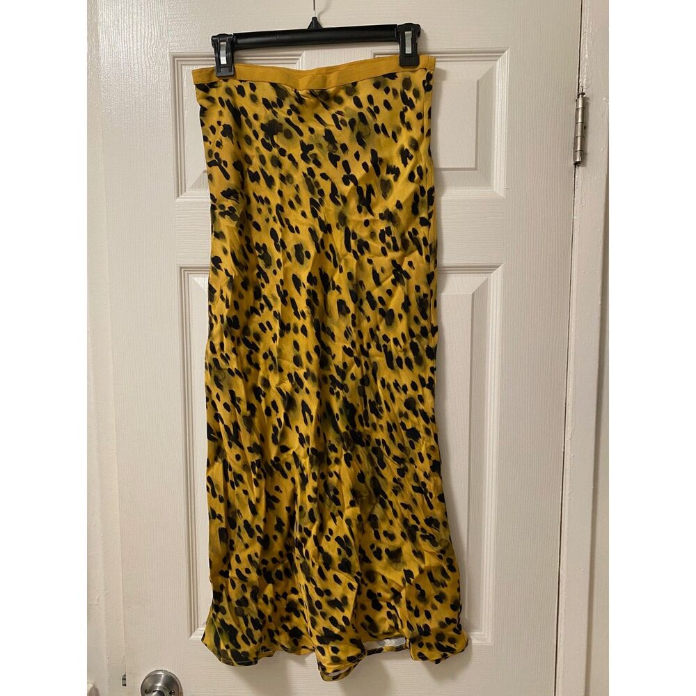 ANINE BING Bar Silk Skirt in Cheetah - Picture 2 of 3